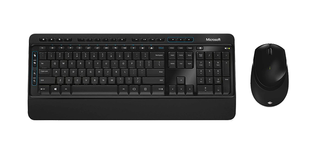 Combo Teclado Microsoft 3050 pack wireless comfort desktop bluetooth usb negro y – qwerty español pp300012 rf layout