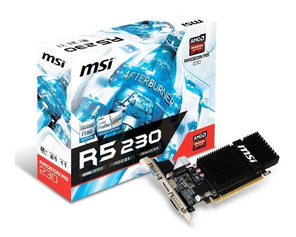 Tarjeta Gráfica -MSI R5 230 2GD3H LP FANLESS PCI-E 2.0 L