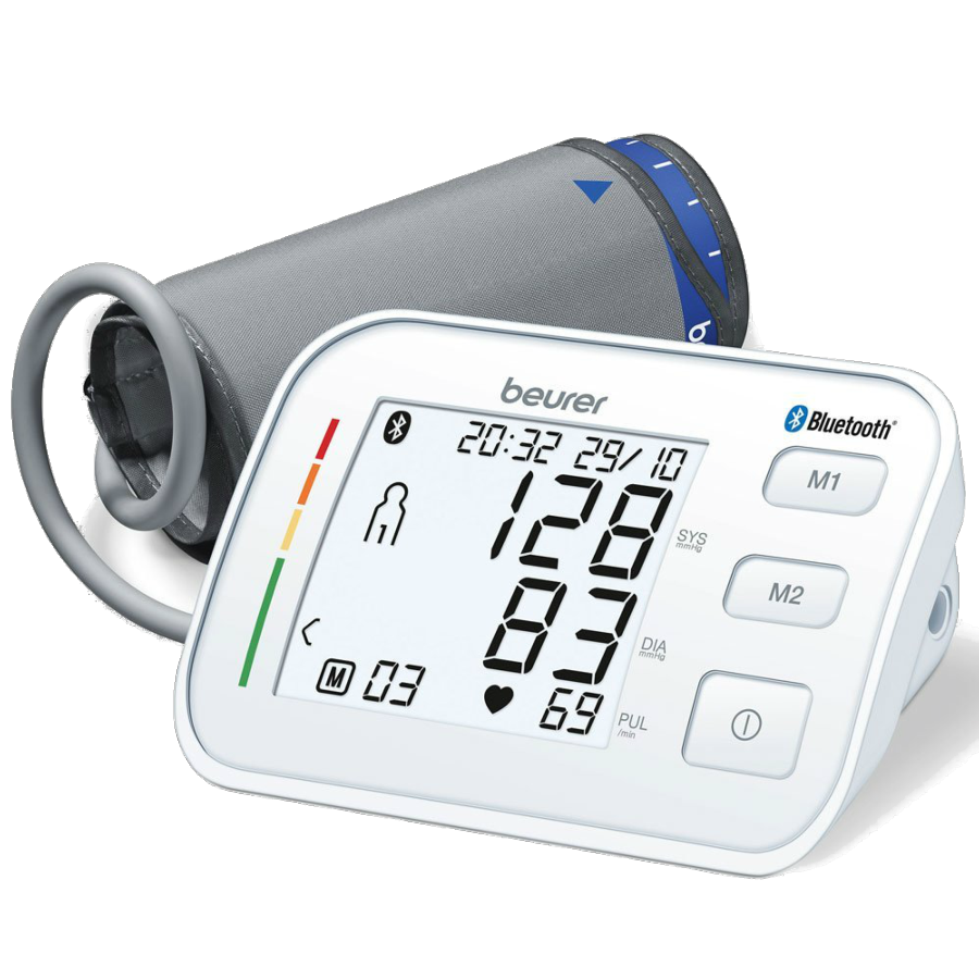 Tensiómetro - Beurer BM 57, Para brazo, LCD, Bluetooth