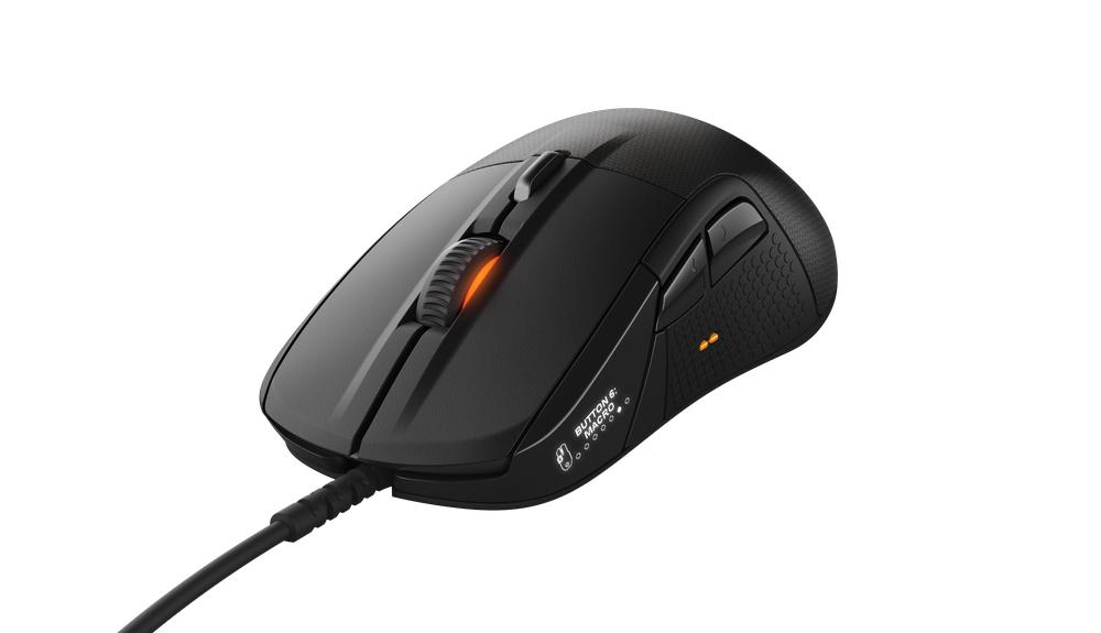 Ratón gaming - SteelSeries Rival 700, retroiluminado, óptico, Negro y naranja