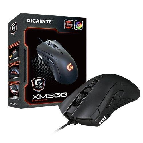 Ratón gaming - Gigabyte Extreme Gaming GM-XM300, 6400DPI, USB, USB, Negro