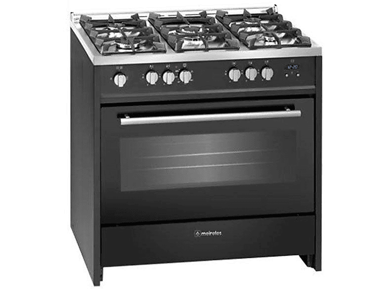 Cocina Meireles 910 bl 114 l gas butanopropano negro g910bl 5 fuegos encimera y