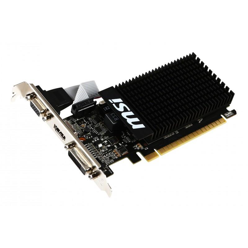 Tarjeta Gráfica - MSI GT 710 1GD3H LP NVIDIA GeForce GT 710 1GB V809-1899R