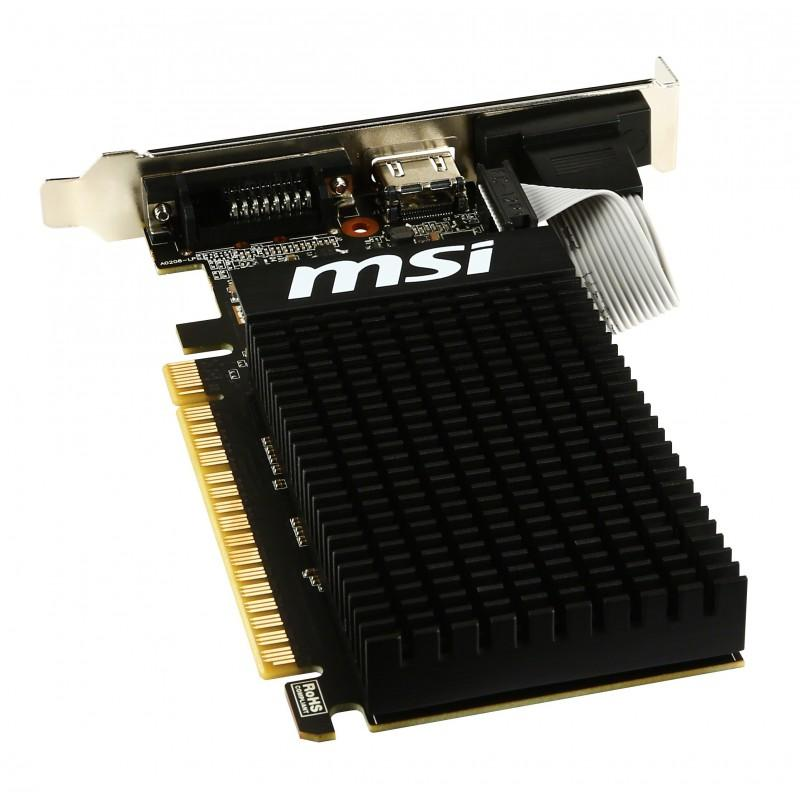 Tarjeta Gráfica - MSI GT 710 1GD3H LP NVIDIA GeForce GT 710 1GB V809-1899R