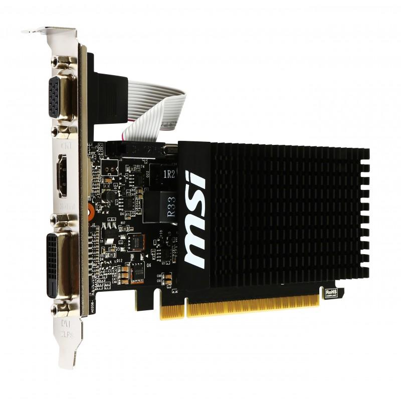 Tarjeta Gráfica - MSI GT 710 1GD3H LP NVIDIA GeForce GT 710 1GB V809-1899R