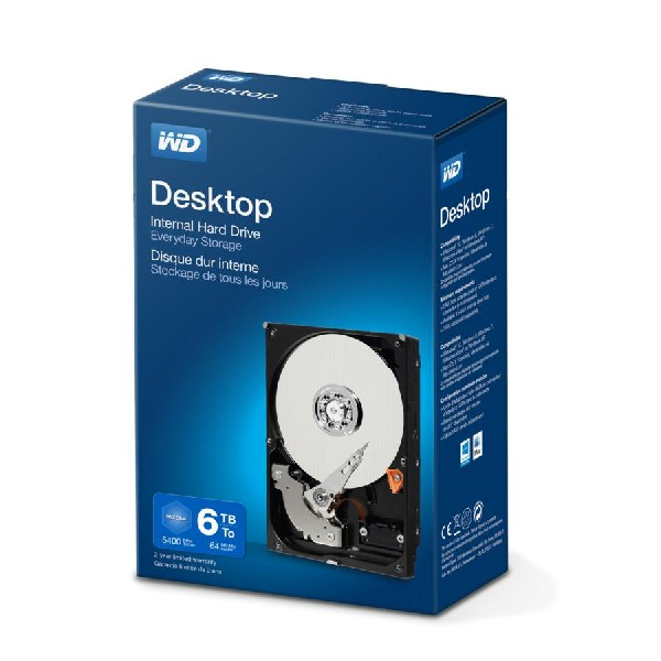 Disco duro - WD Desktop Everyday, 6 TB, WD Blue, 3.5 pulgadas