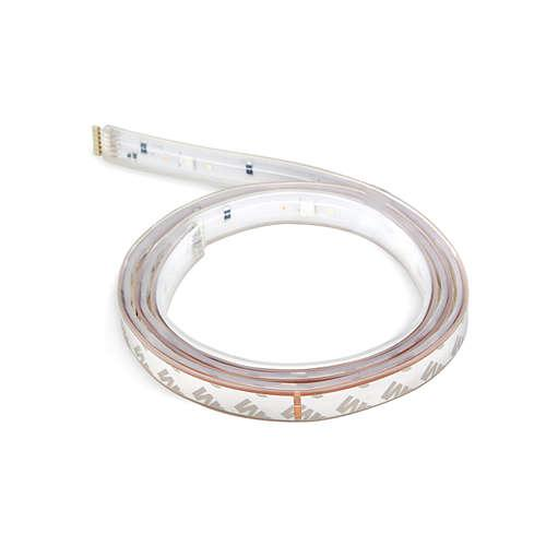 Tira LED inteligente - Philips Hue, 1 metro, Luz blanca y de color, Domótica