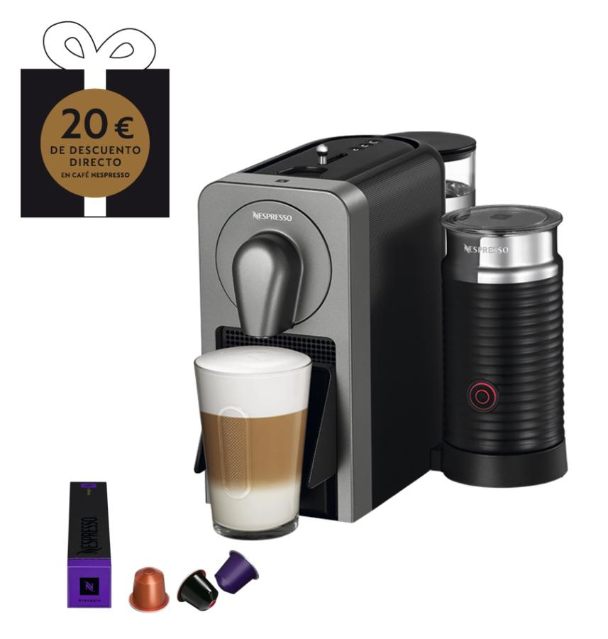 Cafetera de cápsulas - Nespresso Krups XN 411 T PRODIGIO & MILK