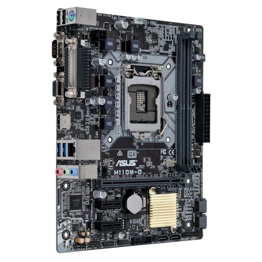 Placa Base - ASUS H110M-D, 5X Protection II, DDR4, BIOS UEFI, HDMI, VGA