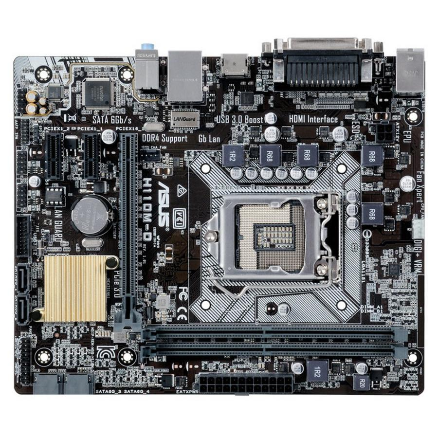 Placa Base - ASUS H110M-D, 5X Protection II, DDR4, BIOS UEFI, HDMI, VGA
