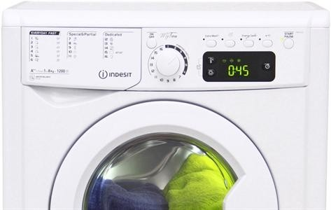 Lavadora carga frontal - Indesit EWE 81252 W EU, 8 kg, 1200 rpm, Clase A++, 16 programas