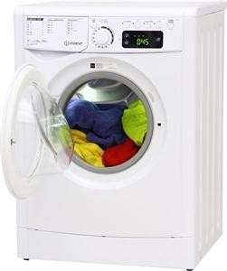 Lavadora carga frontal - Indesit EWE 81252 W EU, 8 kg, 1200 rpm, Clase A++, 16 programas