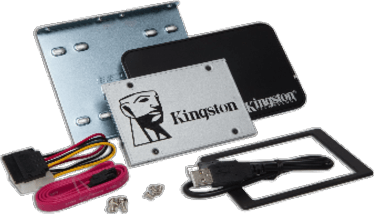 Disco duro SSD 240 GB - Kingston SSDNOW UV400, Upgrade Bundle Kit, 2.5", Controlador Marvell