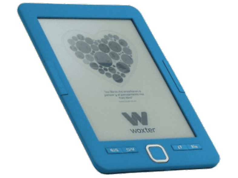 eReader - Woxter Scriba 195, Para eBook, 4GB capacidad y 6 pulgadas, Azul