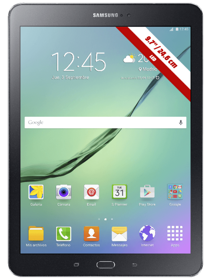 Tablet - Samsung Galaxy Tab S2 4G T819, 8 núcleos, 32GB, Lector de huellas, Negro