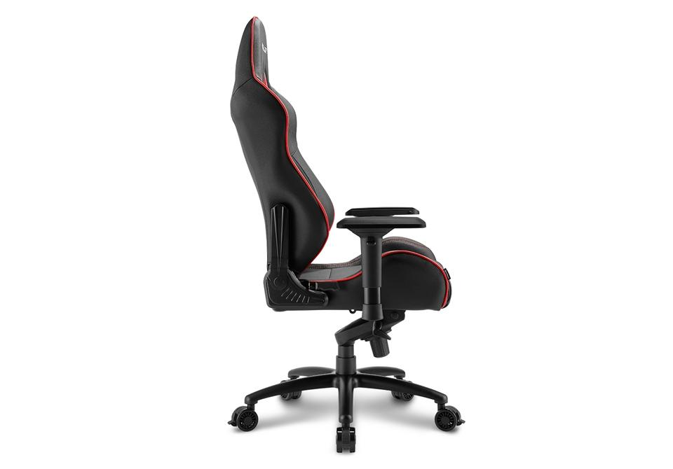 Silla gaming - Sharkoon Skiller SGS3, Rojo y negro