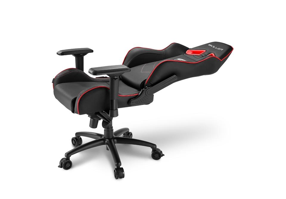 Silla gaming - Sharkoon Skiller SGS3, Rojo y negro