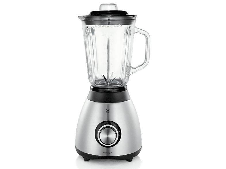 Batidora de vaso - WMF 0416190011 Stelio, 600 W, 1.5 L, Jarra de cristal extraíble, 5 velocidades