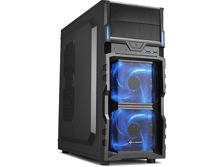 Boîtier PC - Sharkoon - VS9 RGB - Blanc - ATX - Ventilateurs LED RVB