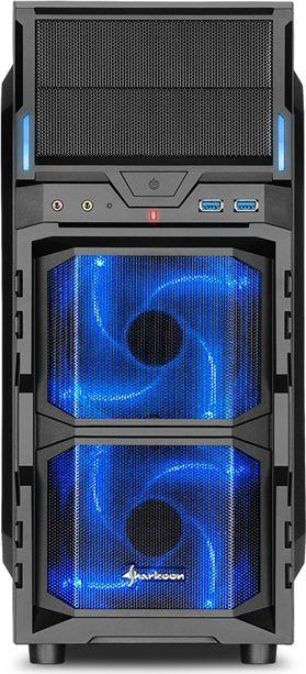 Carcasa de ordenador - Sharkoon VG5-V Midi-Tower, Negro