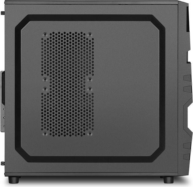 Carcasa de ordenador - Sharkoon VG5-V Midi-Tower, Negro