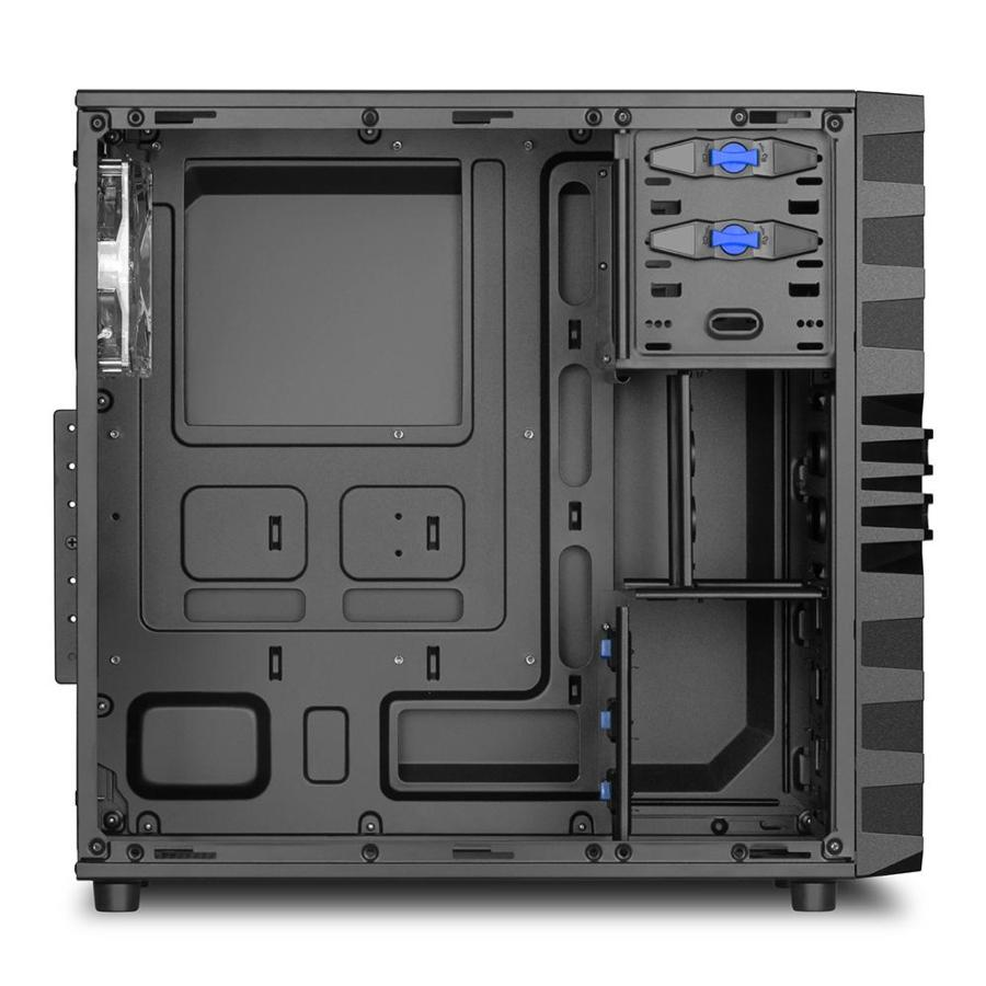 Caja de PC - Sharkoon VG4-W ATX, 2 USB 3.0, 2 USB 2.0, Negro