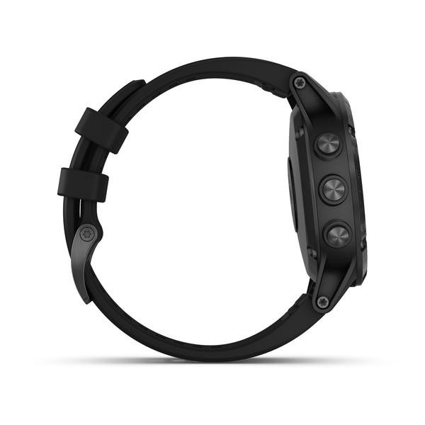 Reloj deportivo - Garmin Fenix 5 Plus, Negro, GPS, Bluetooth, Wi-Fi, Frecuencia cardíaca, 10 ATM, 16 GB