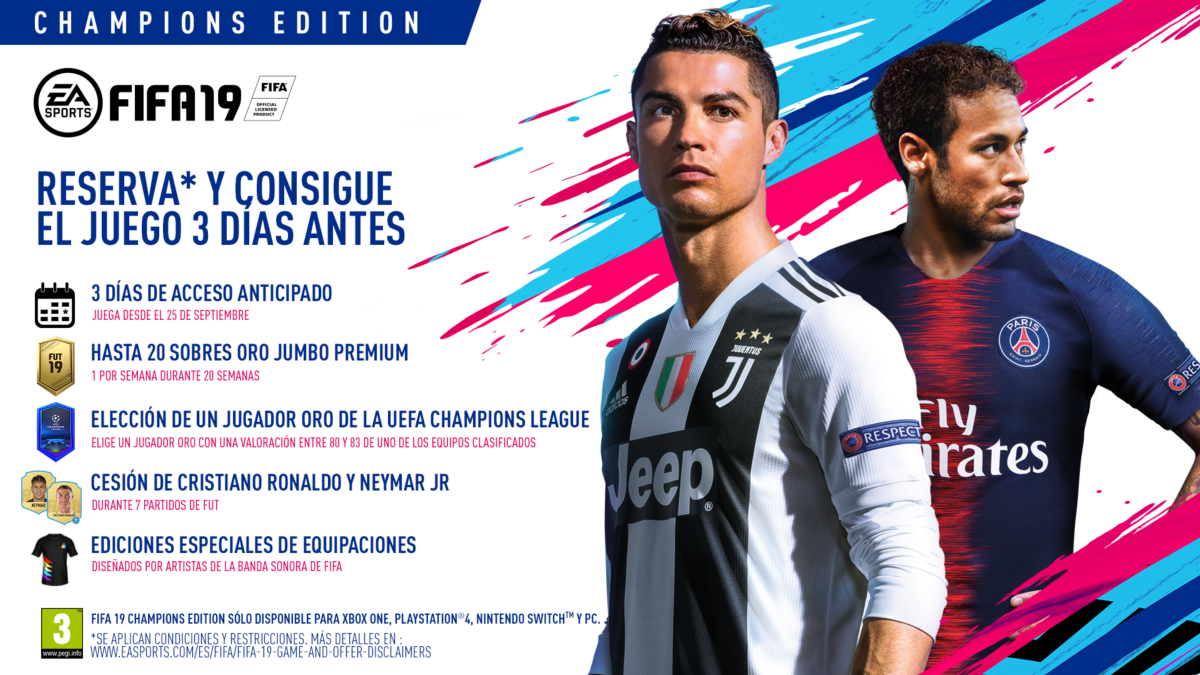 Nintendo Switch Fifa 19 Champions Edition