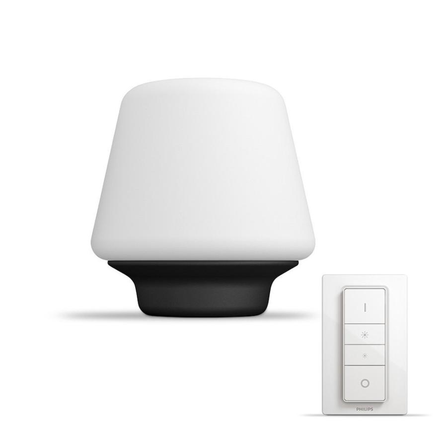Lámpara de mesa - Philips Hue Wellness, LED inteligente con mando, Luz blanca de cálida a fría, Domótica