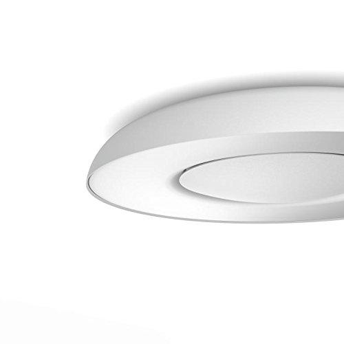 Plafón - Philips Hue Still, Blanco LED inteligente con mando, Luz blanca de cálida a fría, Domótica