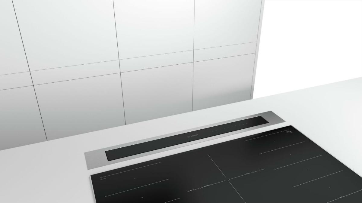 Campana convencional - Bosch DDD96AM60, Integrable, 690 m³/h, 5 potencias, 267 W, TouchControl, 90 cm, Clase B, Negro