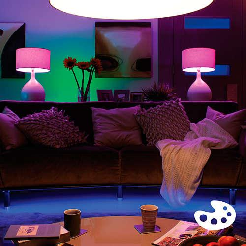Pack de 2 bombillas inteligentes LED - Philips Hue White and color ambiance de casquillo gordo E27.