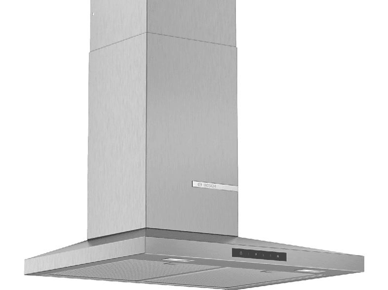 Bosch Dwq66dm50 Campana 60cm 610m3h 62db decorativa 60 serie 4 pared acero inoxidable 610 m³h 3 potencias intensiva ancho clase 600 62 610m3