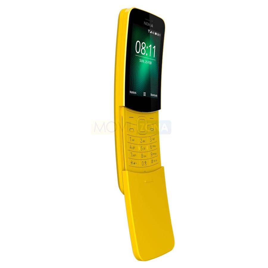 Móvil - Nokia 8110 Y, 2.4", KaiOS, 512 MB RAM, 2 Mpx, Bluetooth 4.1, Libre, Amarillo