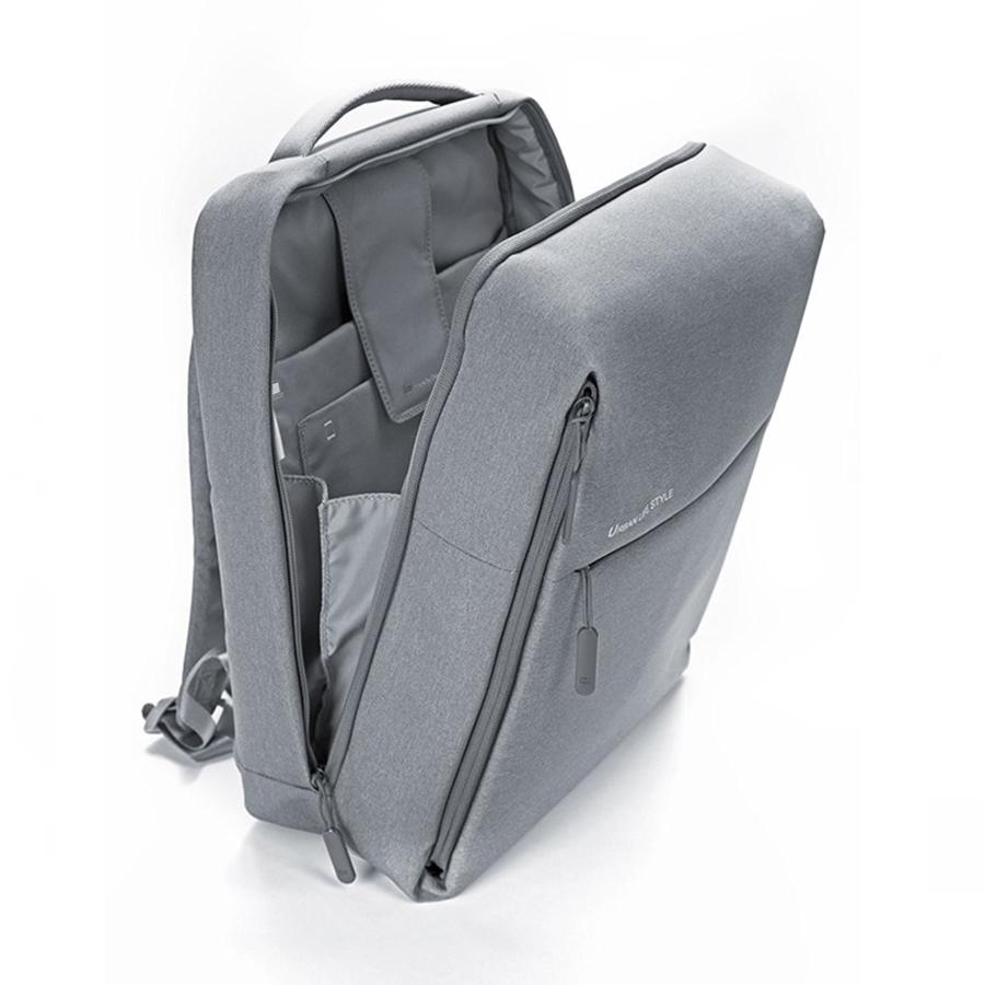 Mochila para portátil - Xiaomi Mi City Backpack Light Grey, Hasta 14", 4 compartimentos, Gris