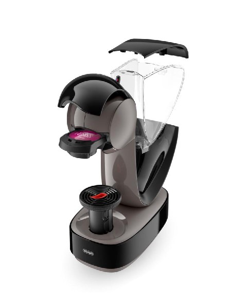 Cafetera de cápsulas - De Longhi EDG260G Infinissima, 15 bares, 1.2 L, Bandeja recoge gotas, Gris