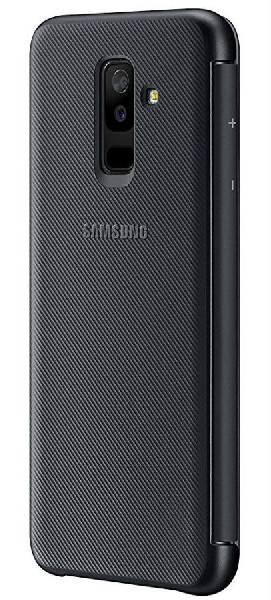 Funda - Samsung EF-WA605, Para Samsung Galaxy A6+, Libro, Negro