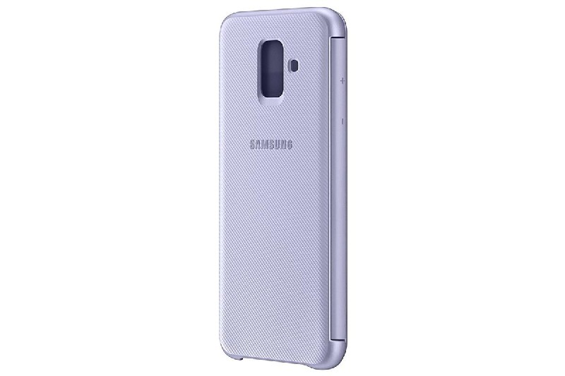 Funda - Samsung Wallet Cover A6, Tarjetero, Sensor de pantalla, Violeta
