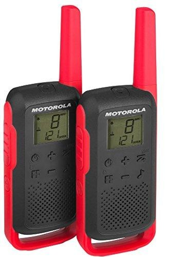 Motorola Talkabout T6 pmr radio de banda ciudadana pmr446 16 canales y 121 alcance 8 km rojo t62 talkie 8km 16ch walkietalkie hasta 18h b6p00811 2