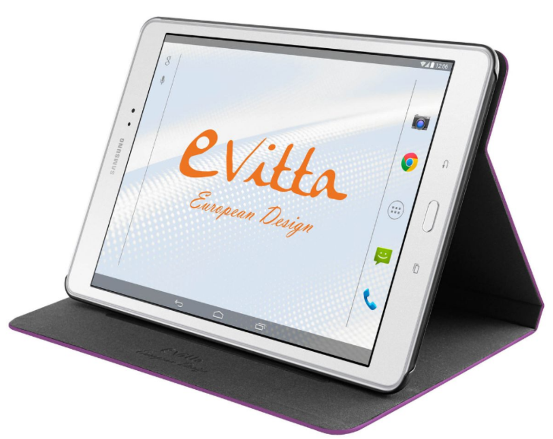 Funda para tablet de 9,7 pulgadas - Evitta Rotate 360º, Posiciones, Morado