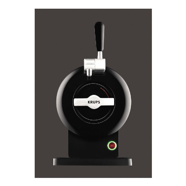 Tirador de cerveza - KRUPS VB 6508 SUB VAINILLA NEGRO, Enfría hasta 2ºC, Potencia 70 W