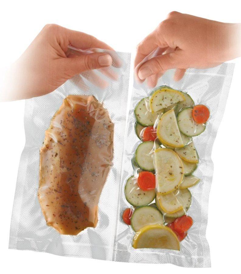 Pack 2 rollos - FoodSaver FVR002X Para envasar al vacío, 27,94 cm x 4,88 mt