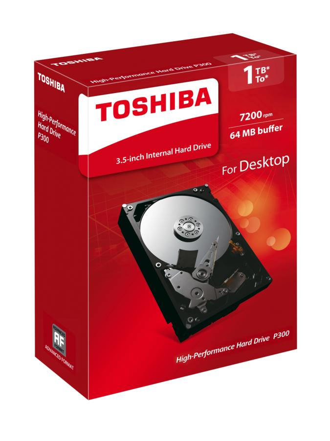 Disco duro de 1 TB - Toshiba P300, Serial ATA III, 3.5"