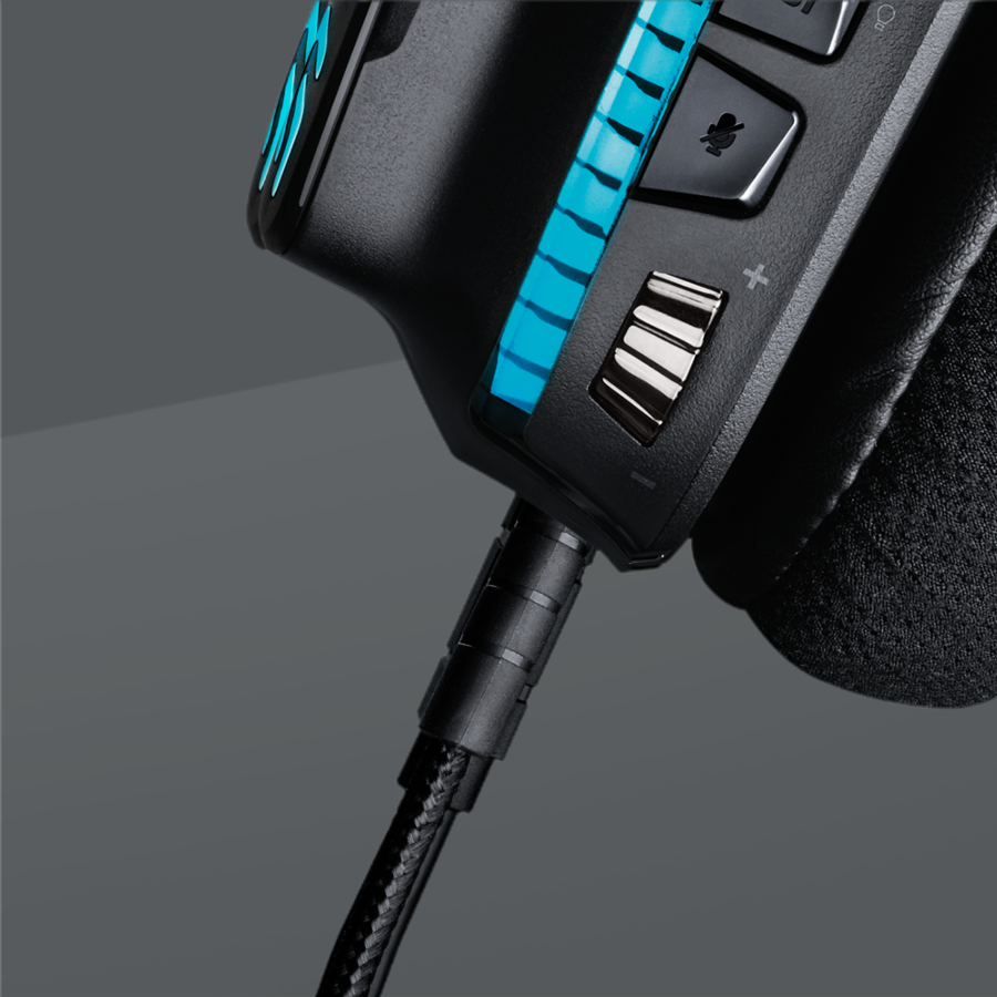 Auriculares gaming - LOGITECH G933 Artemis Spectrum, Wireless, Micrófono, Negro