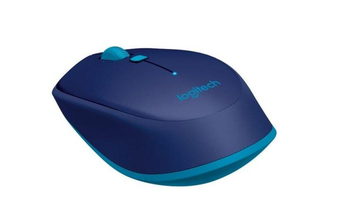 Ratón bluetooth - Logitech M535, 1000 DPI, azul