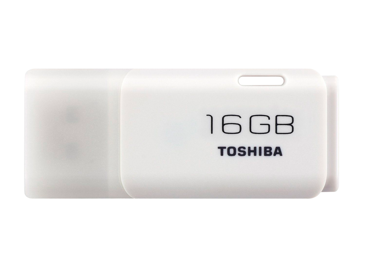 Pendrive 16GB - Toshiba TransMemory U202 White, USB 2.0, blanco