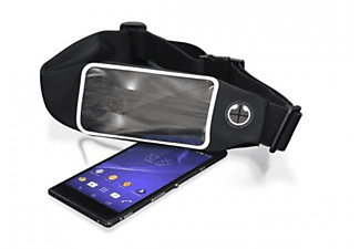 Cinturón deportivo para smartphone de hasta 6" - Ksix, negro