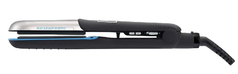 Plancha de pelo - Rowenta Liss Curl SF 6220 EO Temperatura hasta 230º, Revestimiento Nano Ceramic