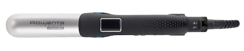 Plancha de pelo - Rowenta Liss Curl SF 6220 EO Temperatura hasta 230º, Revestimiento Nano Ceramic