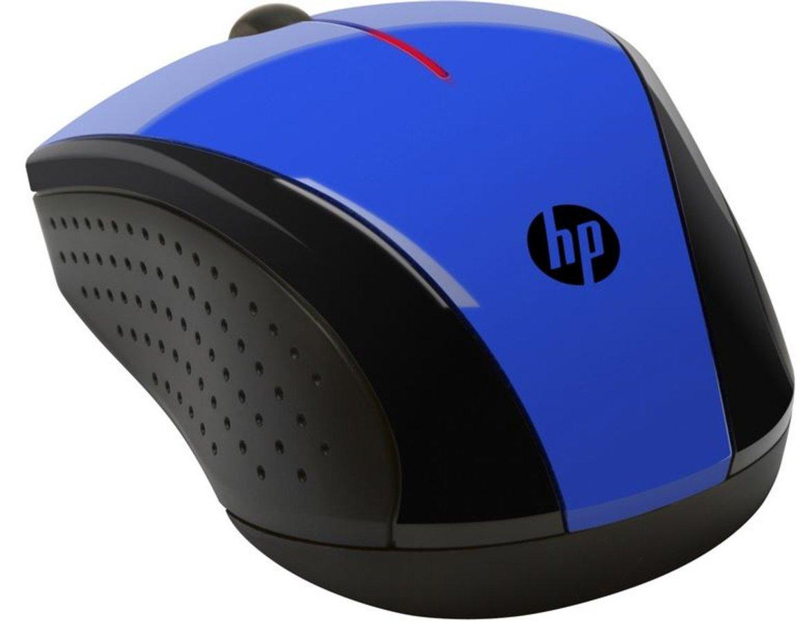 Ratón inalámbrico - HP X3000, 1.200 ppp, Agarres texturizados, Azul cobalto
